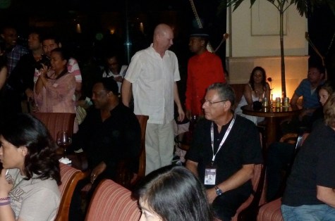 Partial audience one of the nights at the 'jam session'